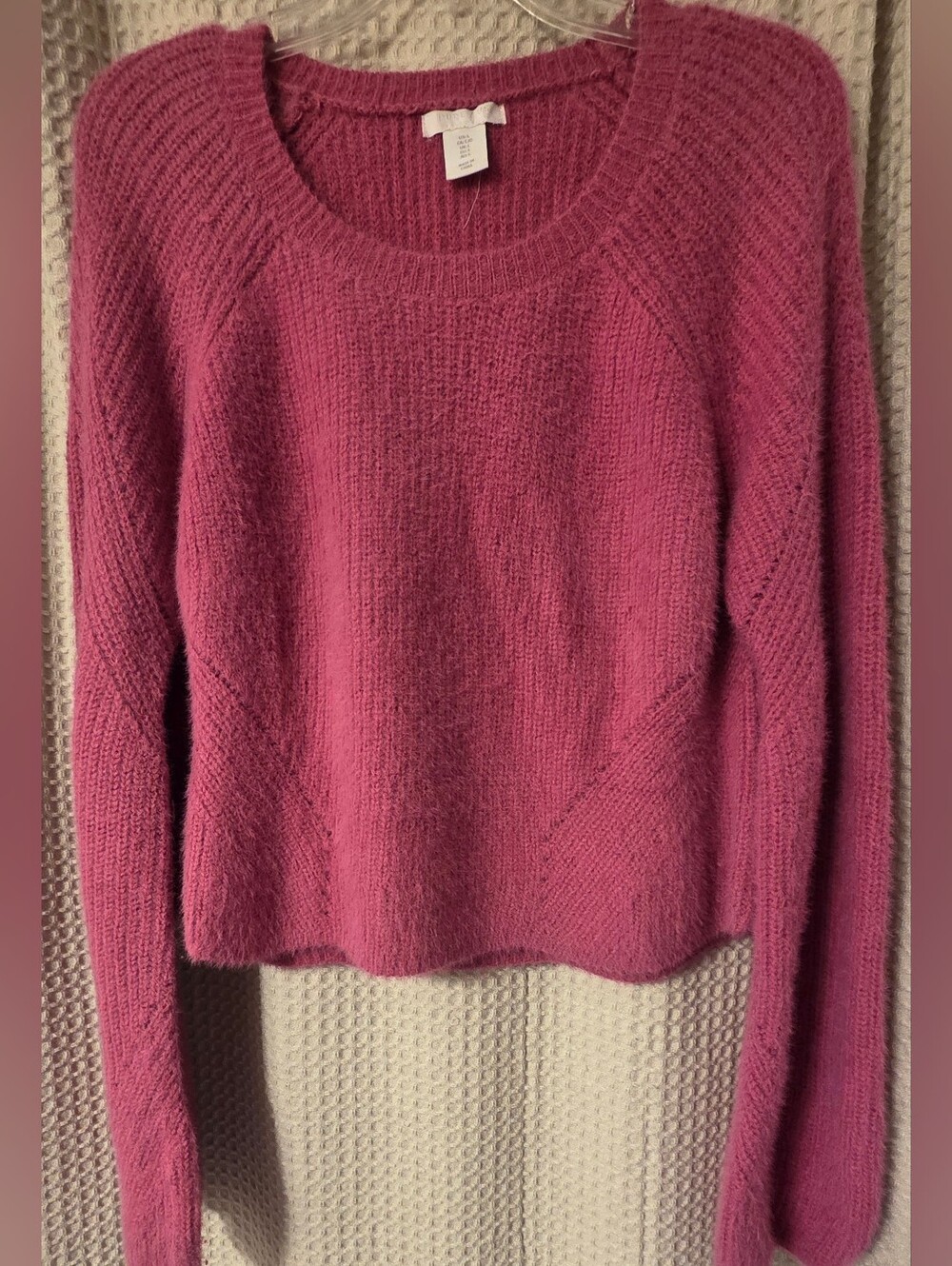 Pure Collection Cropped Sweater,  Size L